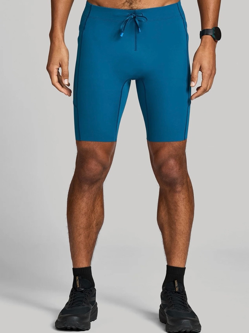 Men’s Janji Trail 8" Running Half Tight Shorts With Liner Size Medium Gorpcore